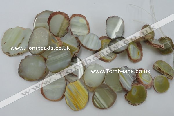 CAG5474 15.5 inches 16*22mm - 25*38mm freeform agate gemstone beads