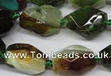 CAG5505 15.5 inches 15*20mm – 20*25mm faceted nuggets agate beads