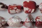 CAG5520 15.5 inches 16*18mm nuggets agate gemstone beads