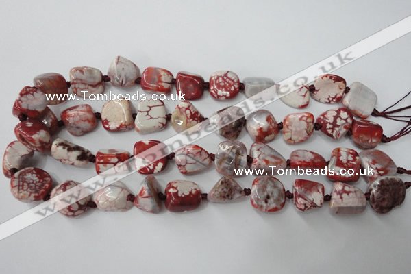 CAG5520 15.5 inches 16*18mm nuggets agate gemstone beads