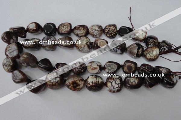 CAG5522 15.5 inches 15*17mm - 17*20mm nuggets agate gemstone beads