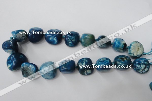 CAG5525 15.5 inches 20*22mm - 20*24mm nuggets agate gemstone beads