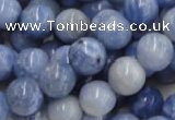 CAG555 16 inches 14mm round blue agate gemstone beads wholesale