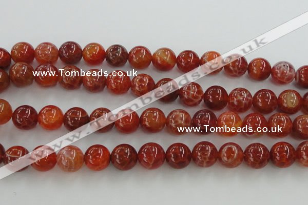 CAG5564 15.5 inches 12mm round natural fire agate beads wholesale