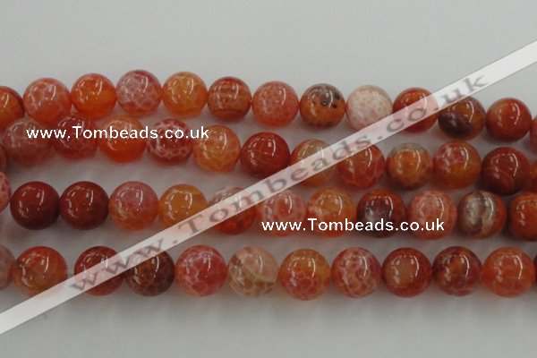 CAG5565 15.5 inches 14mm round natural fire agate beads wholesale