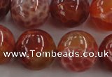 CAG5566 15.5 inches 16mm round natural fire agate beads wholesale