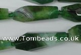 CAG5573 15 inches 15*25mm - 15*45mm faceted nuggets agate beads