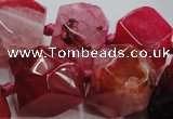 CAG5592 15 inches 12*14mm - 24*25mm faceted nuggets agate beads