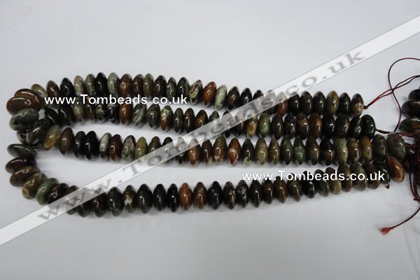 CAG5641 15 inches 7*14mm rondelle agate gemstone beads wholesale