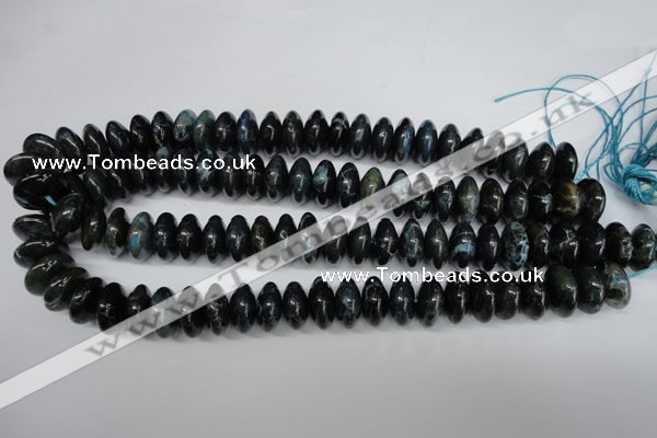 CAG5643 15 inches 8*16mm rondelle agate gemstone beads wholesale