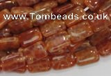 CAG569 15.5 inches 8*12mm rectangle natural fire agate beads