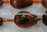 CAG5748 15 inches 18*25mm faceted teardrop fire crackle agate beads