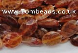 CAG575 15.5 inches 15*20mm faceted oval natural fire agate beads