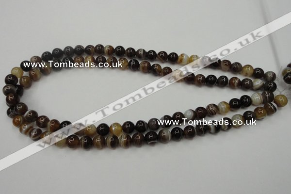 CAG5901 15 inches 8mm round Madagascar agate gemstone beads