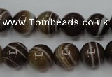 CAG5903 15 inches 12mm round Madagascar agate gemstone beads
