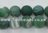 CAG5928 15 inches 12mm round matte druzy agate beads wholesale