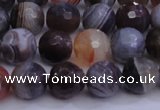 CAG5961 15.5 inches 8mm faceted round botswana agate beads wholesale