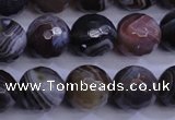 CAG5962 15.5 inches 10mm faceted round botswana agate beads wholesale