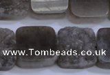 CAG5987 15.5 inches 20*20mm square grey agate gemstone beads