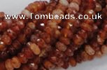 CAG611 15.5 inches 4*6mm faceted rondelle natural fire agate beads