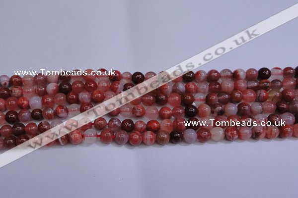 CAG6111 15.5 inches 6mm round south red agate gemstone beads