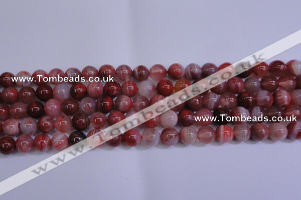 CAG6112 15.5 inches 8mm round south red agate gemstone beads