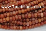 CAG614 15.5 inches 4*6mm rondelle natural fire agate beads