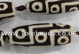 CAG6217 15 inches 15*40mm rice tibetan agate gemstone beads