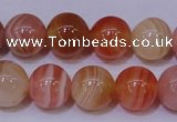 CAG6342 15 inches 8mm round red botswana agate beads wholesale