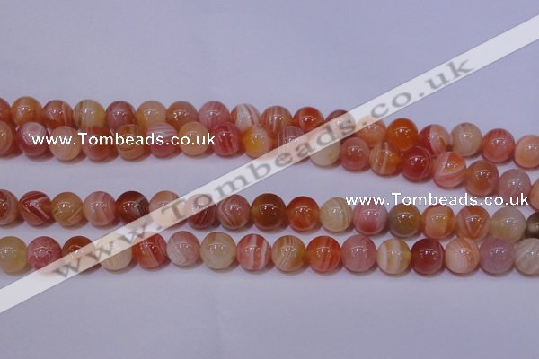 CAG6342 15 inches 8mm round red botswana agate beads wholesale