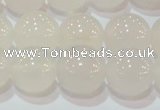 CAG6504 15.5 inches 12mm round Brazilian white agate beads