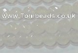 CAG6512 15.5 inches 8mm faceted round Brazilian white agate beads