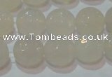 CAG6515 15.5 inches 14mm faceted round Brazilian white agate beads