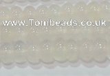 CAG6520 15.5 inches 4*6mm rondelle Brazilian white agate beads