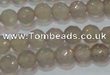 CAG6536 15.5 inches 6mm faceted round Brazilian grey agate beads