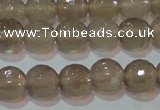 CAG6537 15.5 inches 8mm faceted round Brazilian grey agate beads