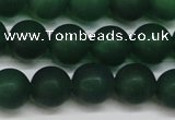 CAG6570 15.5 inches 10mm round matte green agate beads wholesale