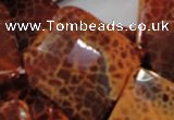 CAG659 15.5 inches 40*40mm faceted rhombic natural fire agate beads