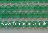 CAG6600 15.5 inches 2mm round green agate gemstone beads