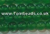 CAG6604 15.5 inches 6mm round green agate gemstone beads