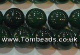 CAG6607 15.5 inches 12mm round green agate gemstone beads