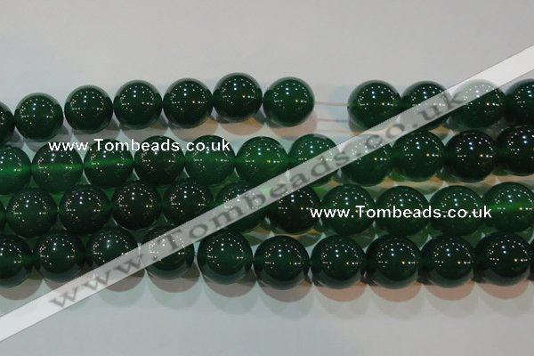 CAG6609 15.5 inches 16mm round green agate gemstone beads