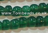 CAG6628 15.5 inches 8*13mm peanut-shaped green agate gemstone beads