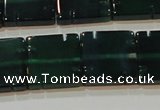 CAG6638 15.5 inches 14*14mm square green agate gemstone beads