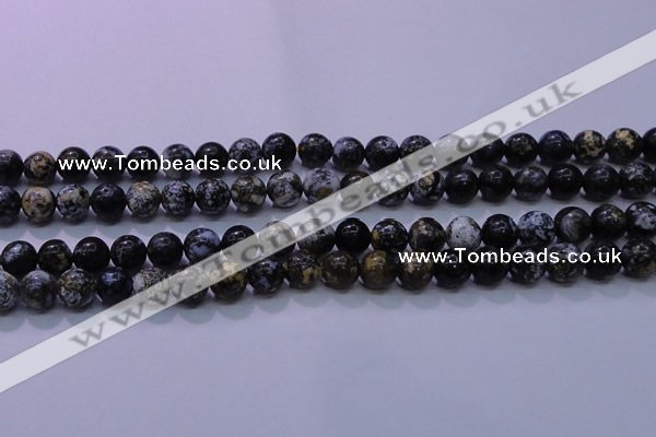 CAG6651 15.5 inches 6mm round blue ocean agate gemstone beads