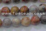 CAG6671 15.5 inches 6mm round natural crazy lace agate beads