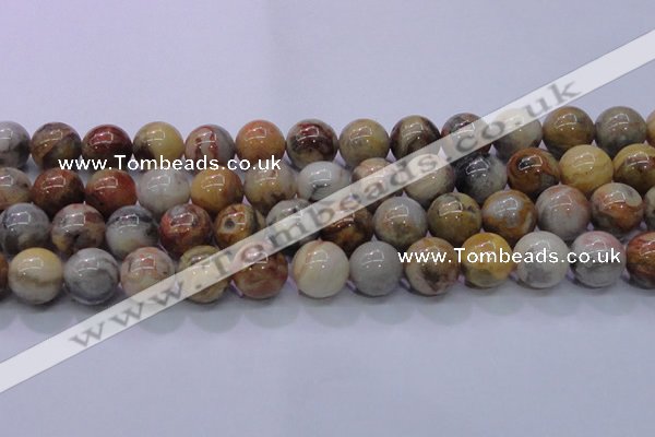 CAG6676 15.5 inches 16mm round natural crazy lace agate beads