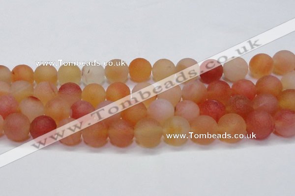 CAG6693 15 inches 14mm round multicolor pilates agate beads