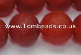 CAG6703 15 inches 14mm round red pilates agate beads