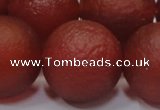 CAG6706 15 inches 20mm round red pilates agate beads